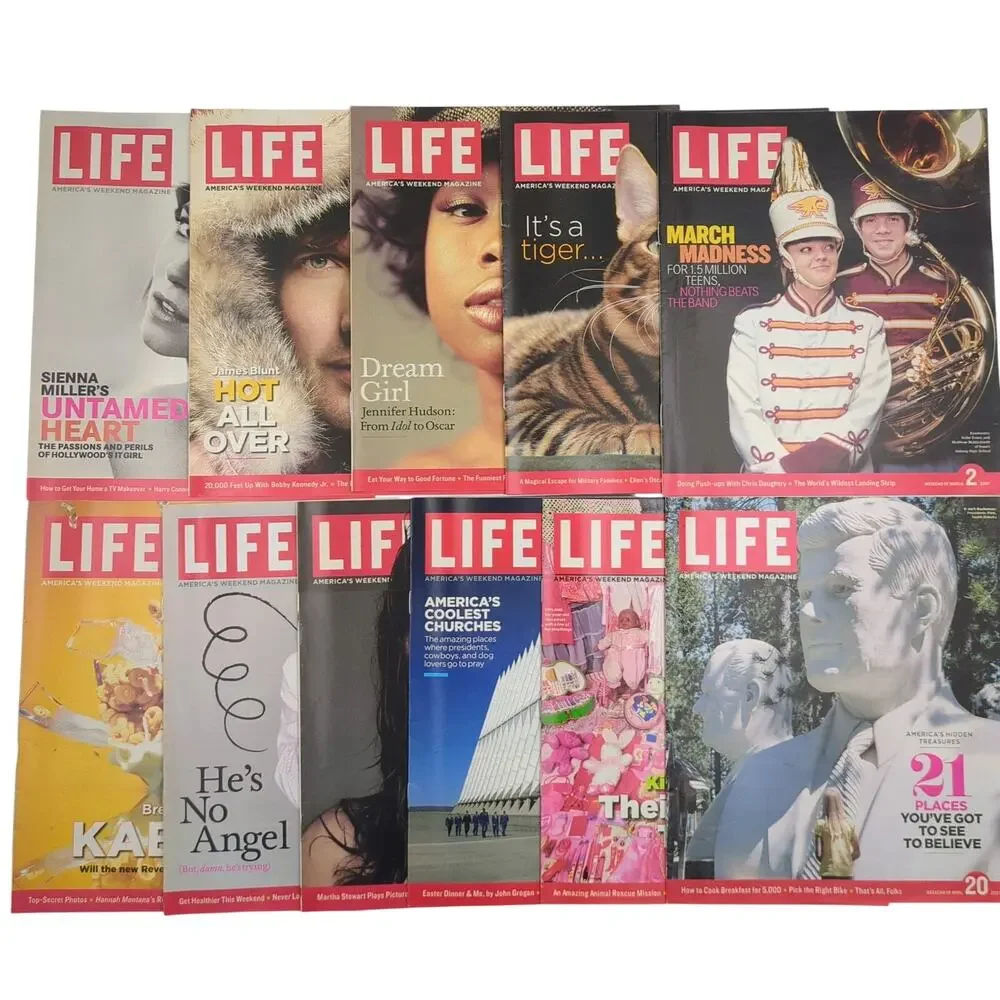 Life Weekend Magazine 11 Issue Lot 2007 Jennifer Hudson Chris Rock James Blunt
